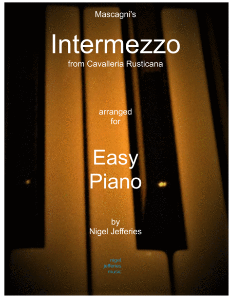 Intermezzo from Cavalleria Rusticana arranged for Easy Piano image number null