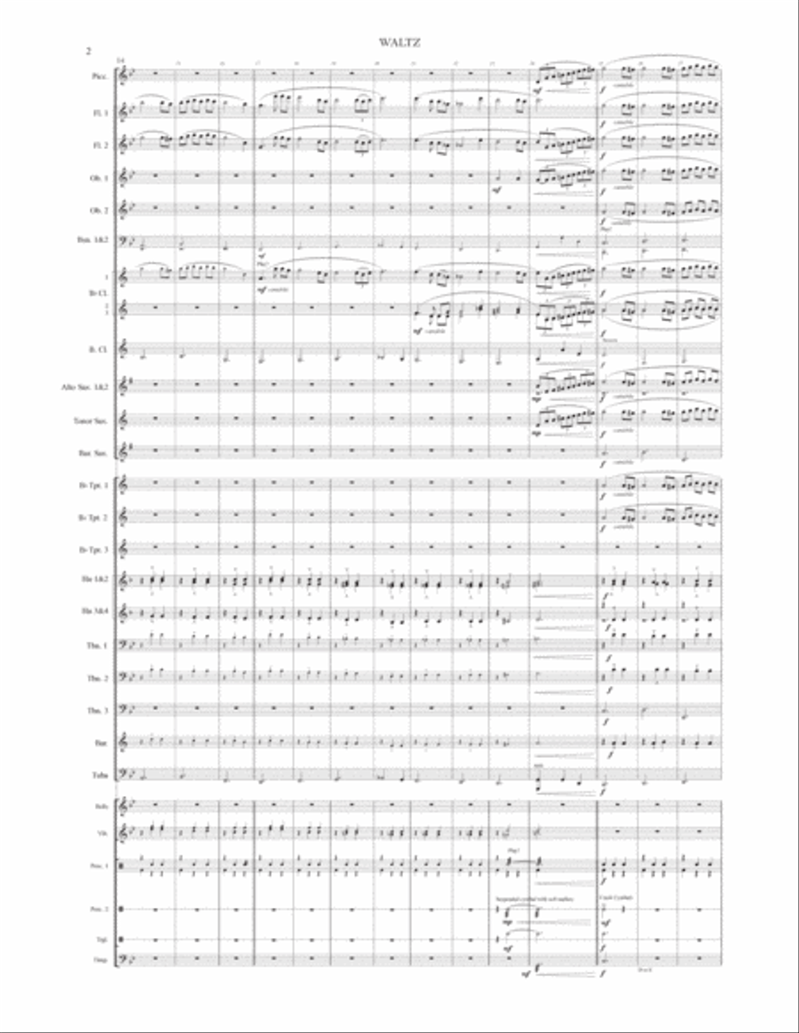 Waltz (for concert band) Concert Band scores gallery preview page 4