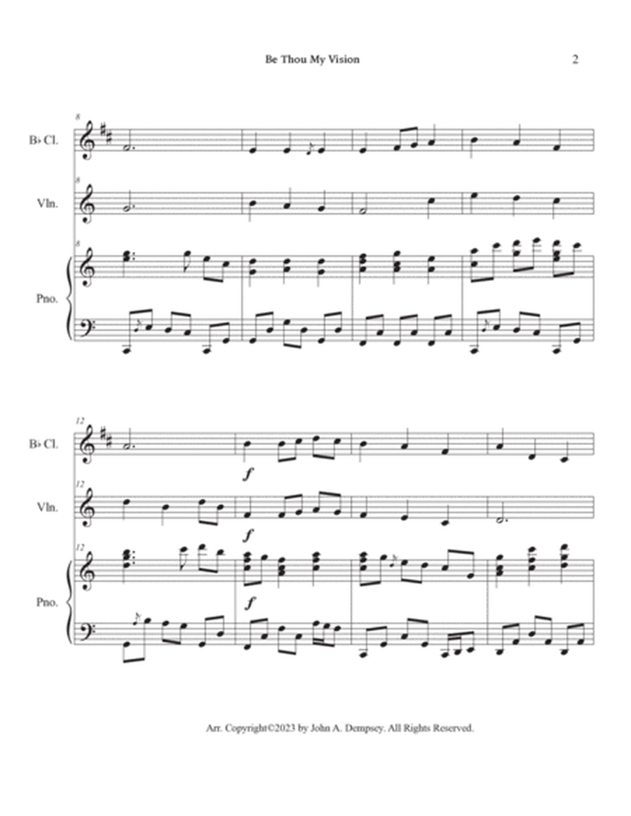 Be Thou My Vision (Trio for Clarinet, Violin and Piano) image number null