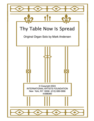 Thy Table Now Is Spread for organ by Mark Andersen