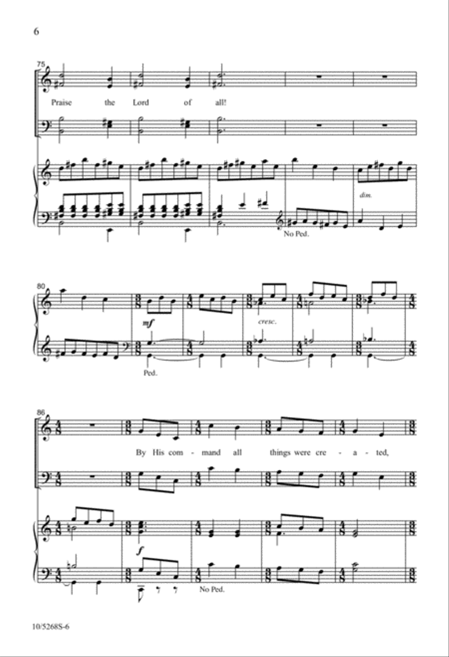 Praise Hymn 4-Part scores gallery preview page 6