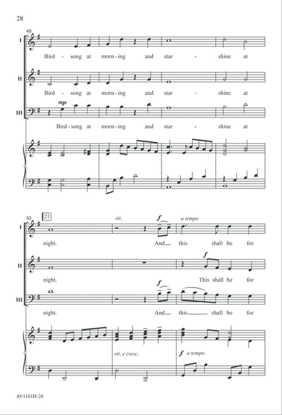 Contemporary Choral Classics 3-Part scores gallery preview page 28