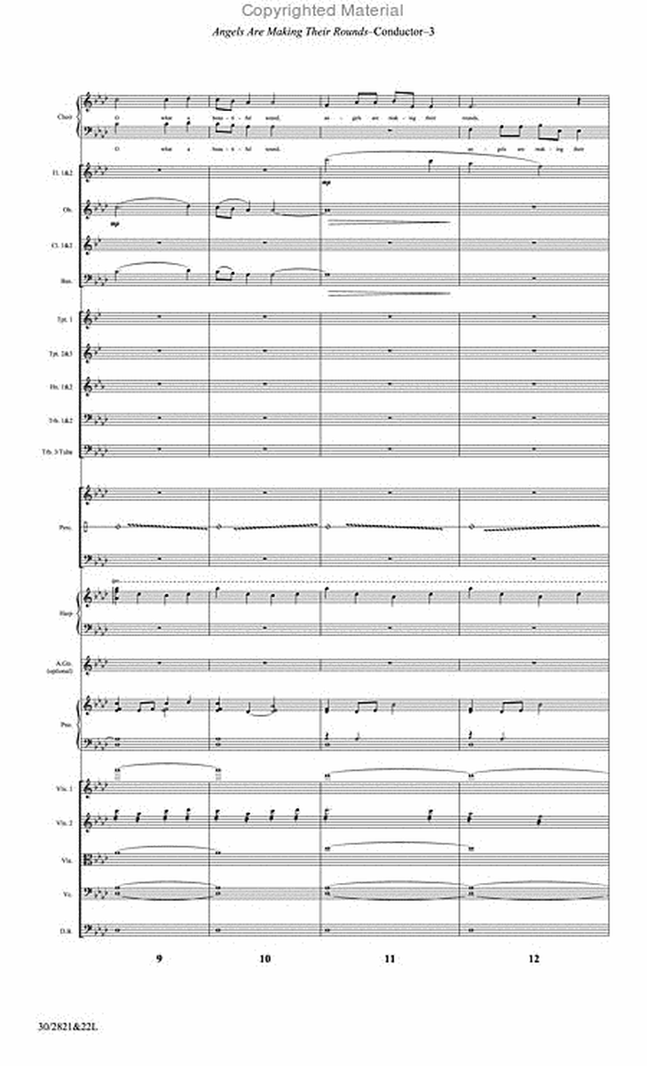 Angels Are Making Their Rounds - Orchestral Score and CD with Printable Parts