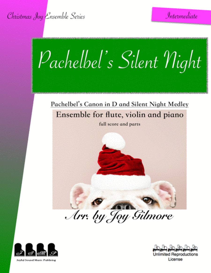Pachelbel's Silent Night_Studio License_Christmas Ensemble for flute, violin & piano image number null