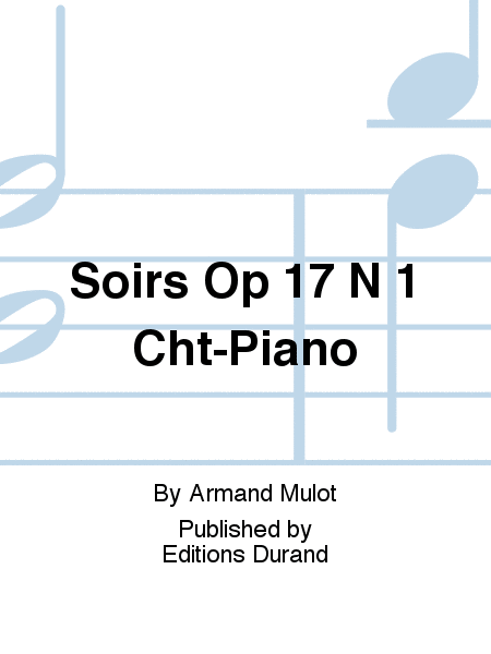Soirs Op 17 N 1 Cht-Piano