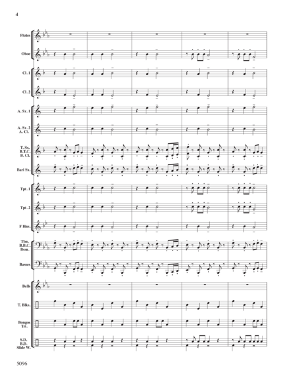 Portly Penguin Parade Portly Penguin Parade Concert Band scores gallery preview page 3