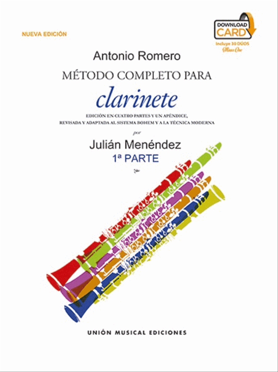 Método Completo Para Clarinete De Antonio Romero A Clarinet scores gallery preview page 1
