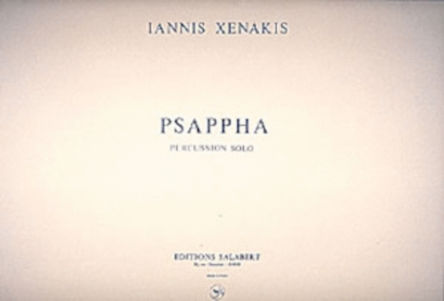 Psappha Percussion Ensemble scores gallery preview page 1