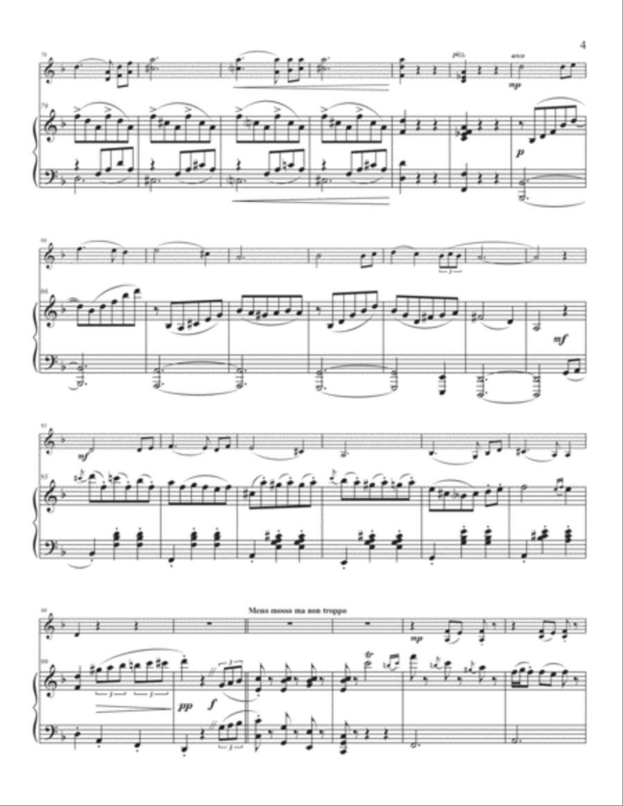 Scènes de café, for violin and piano Violin Solo scores gallery preview page 5