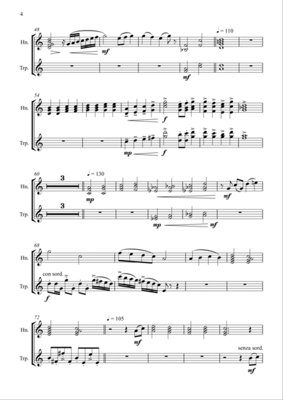 Happy End In Agrabah Brass Duet scores gallery preview page 4