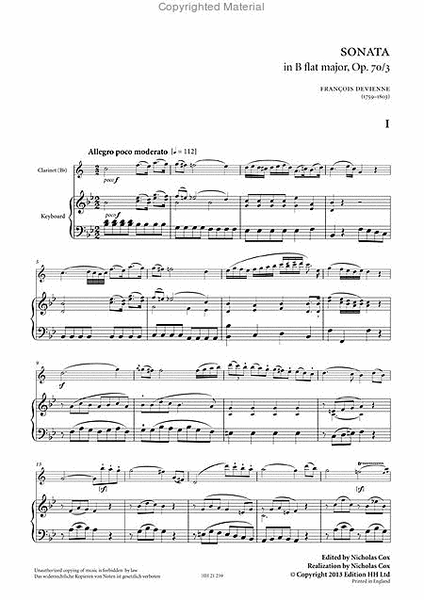 Sonata in B-flat major, Op70/3