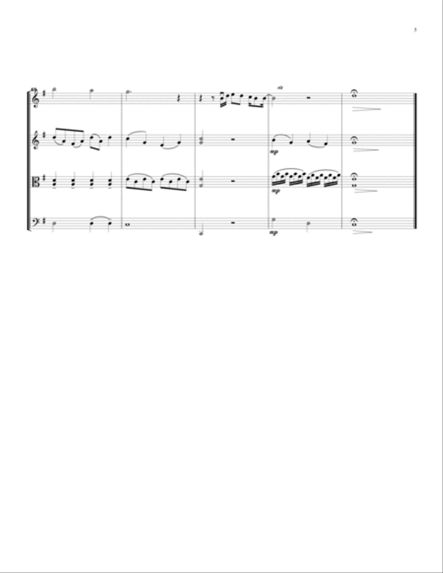 A Million Dreams String Quartet scores gallery preview page 5