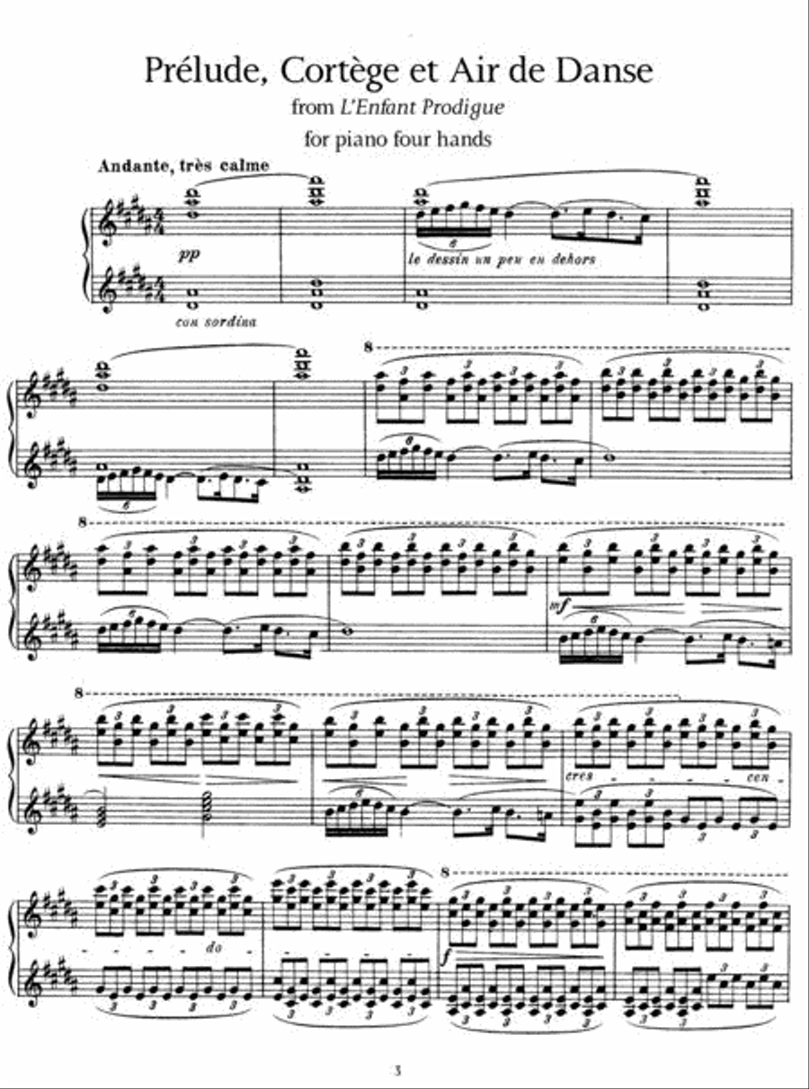 Works for Piano Four Hands and Two Pianos, Series I Piano Solo scores gallery preview page 4