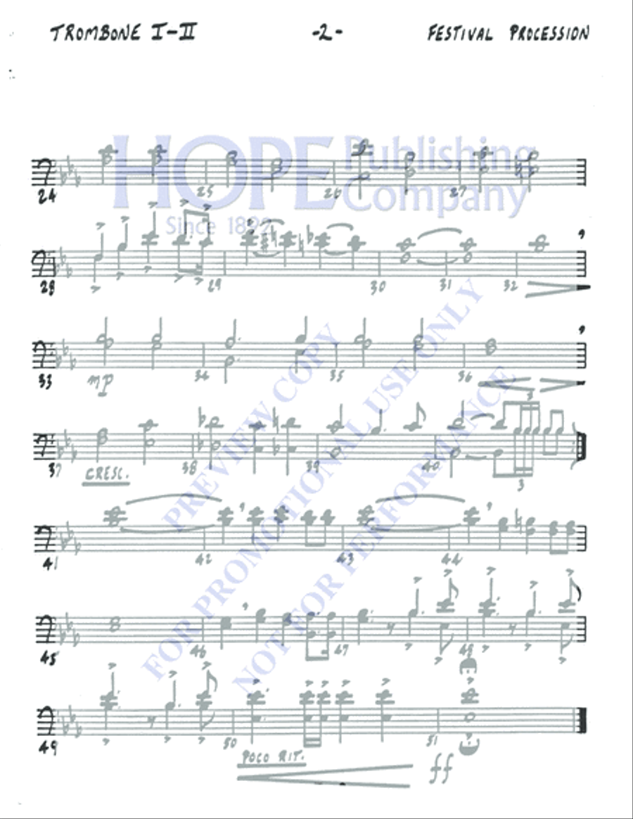 Festival Procession 5-Octaves scores gallery preview page 10