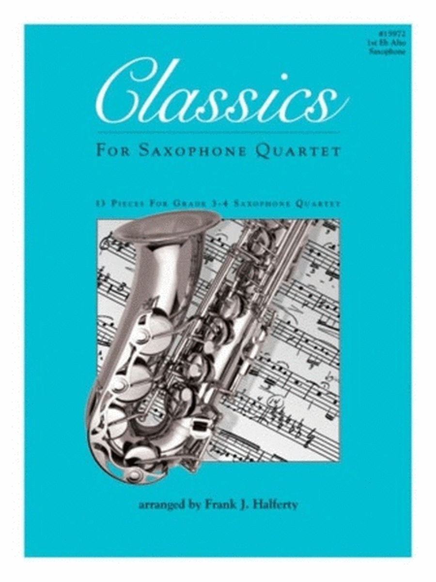 Classics For Sax Quartet Tenor Sax