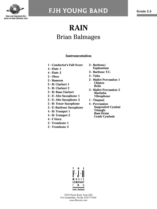 Book cover for Rain: Score