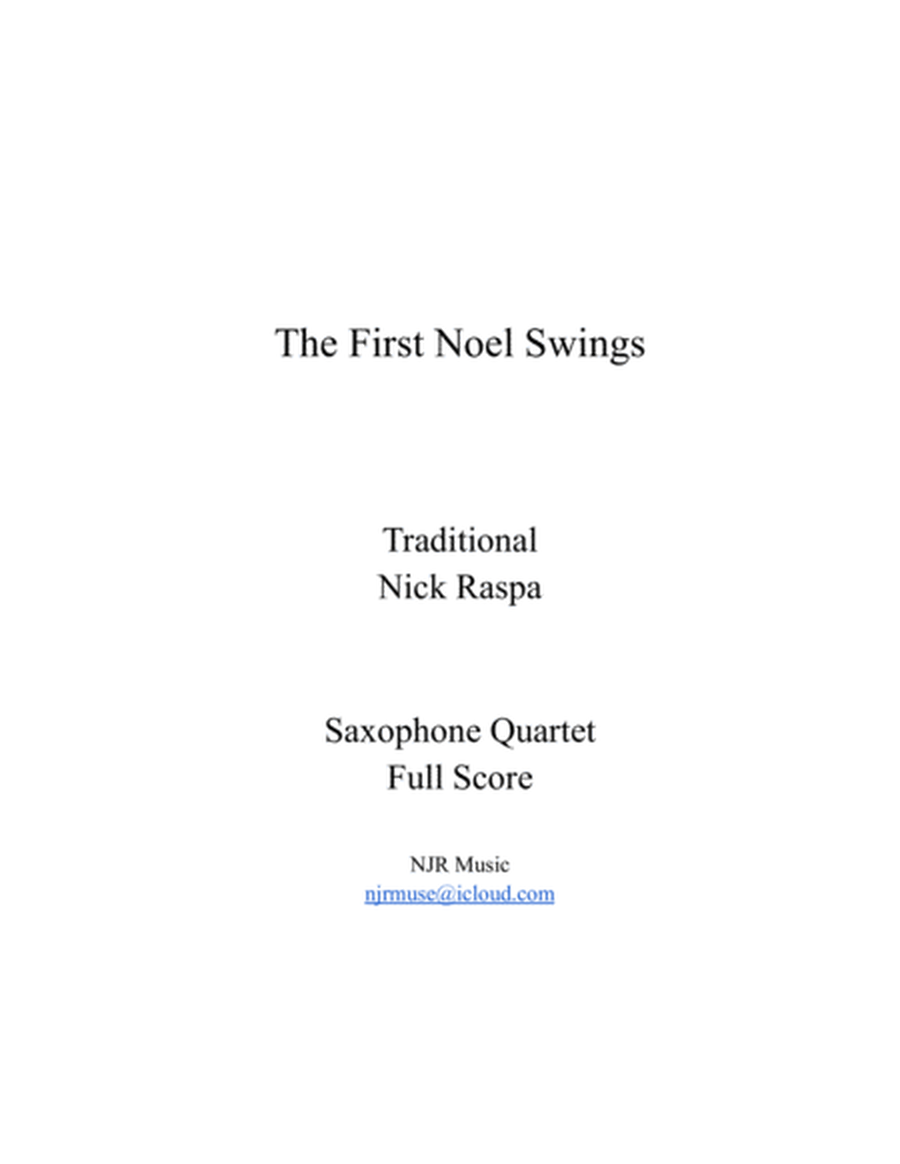 The First Noel Swings - Saxophone Quartet (AATB) full set image number null