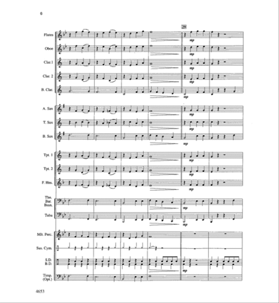 Boomerang Blues Boomerang Blues Concert Band scores gallery preview page 6