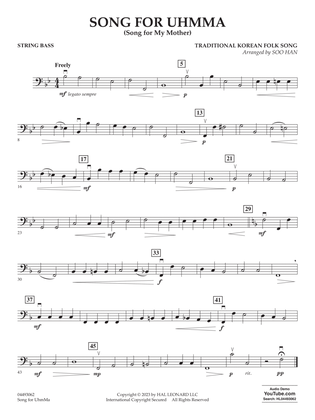 Song for UhmMa (Song for My Mother) (arr. Soo Han) - Bass