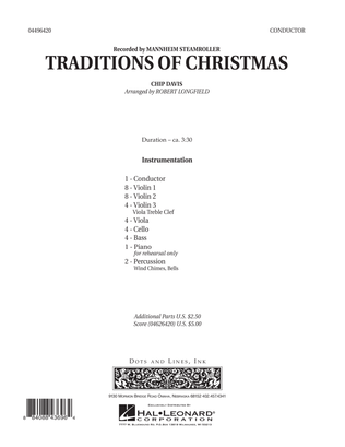 Book cover for Traditions of Christmas - Full Score
