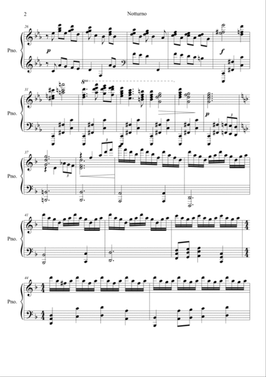 Notturno Notturno Piano Solo scores gallery preview page 2