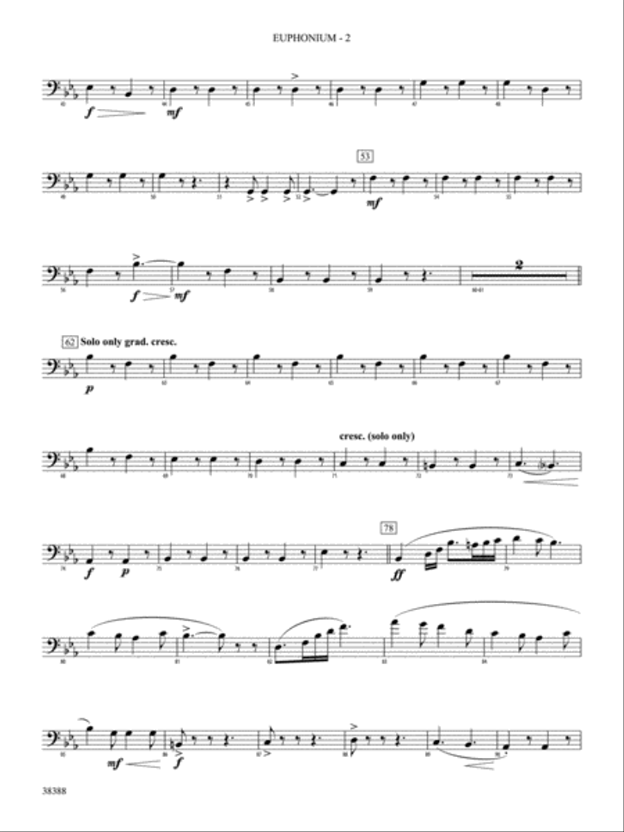 Napoli: Baritone B.C. Concert Band scores gallery preview page 2