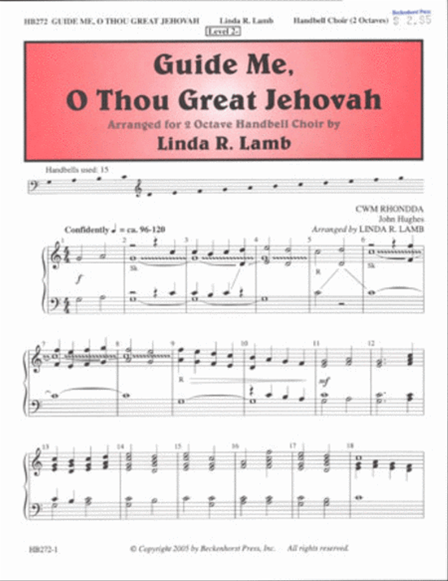 Guide Me, O Thou Great Jehovah - Lamb 2-Octaves scores gallery preview page 1