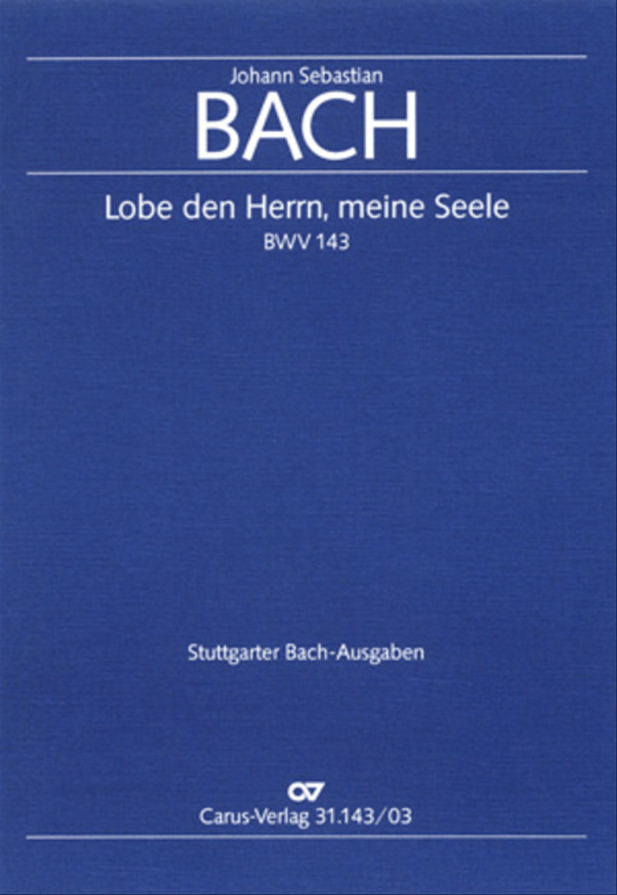 Praise the Lord, O my spirit (Lobe den Herrn, meine Seele) STB scores gallery preview page 1