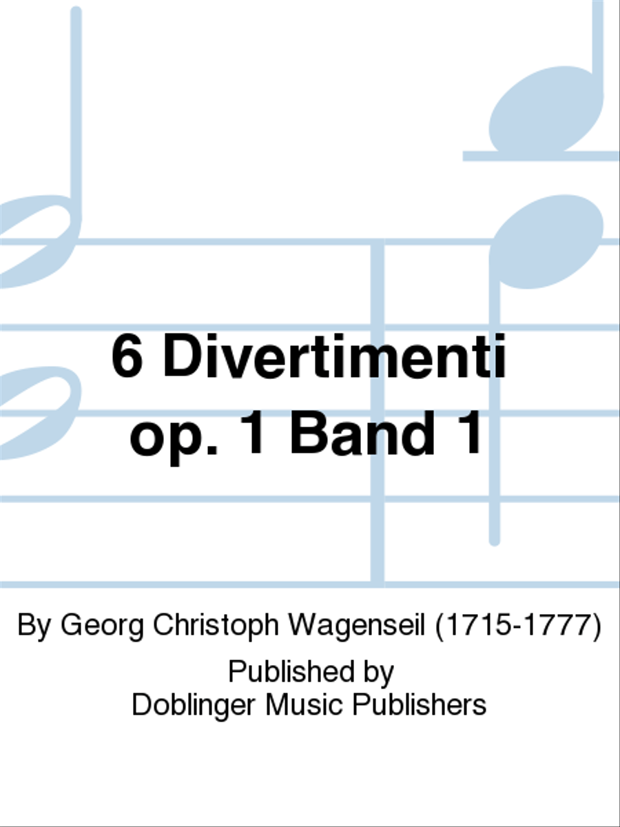 6 Divertimenti op. 1 Band 1 Piano scores gallery preview page 1