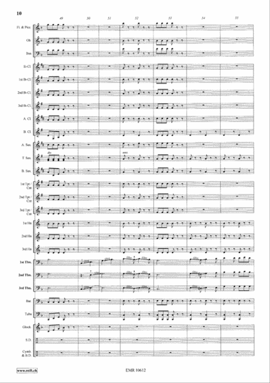 Trombone Party Trombone Party Concert Band scores gallery preview page 11