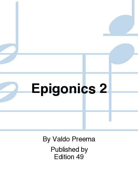 Epigonics 2 Mandolin - Sheet Music