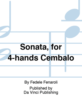 Sonata, for 4-hands Cembalo