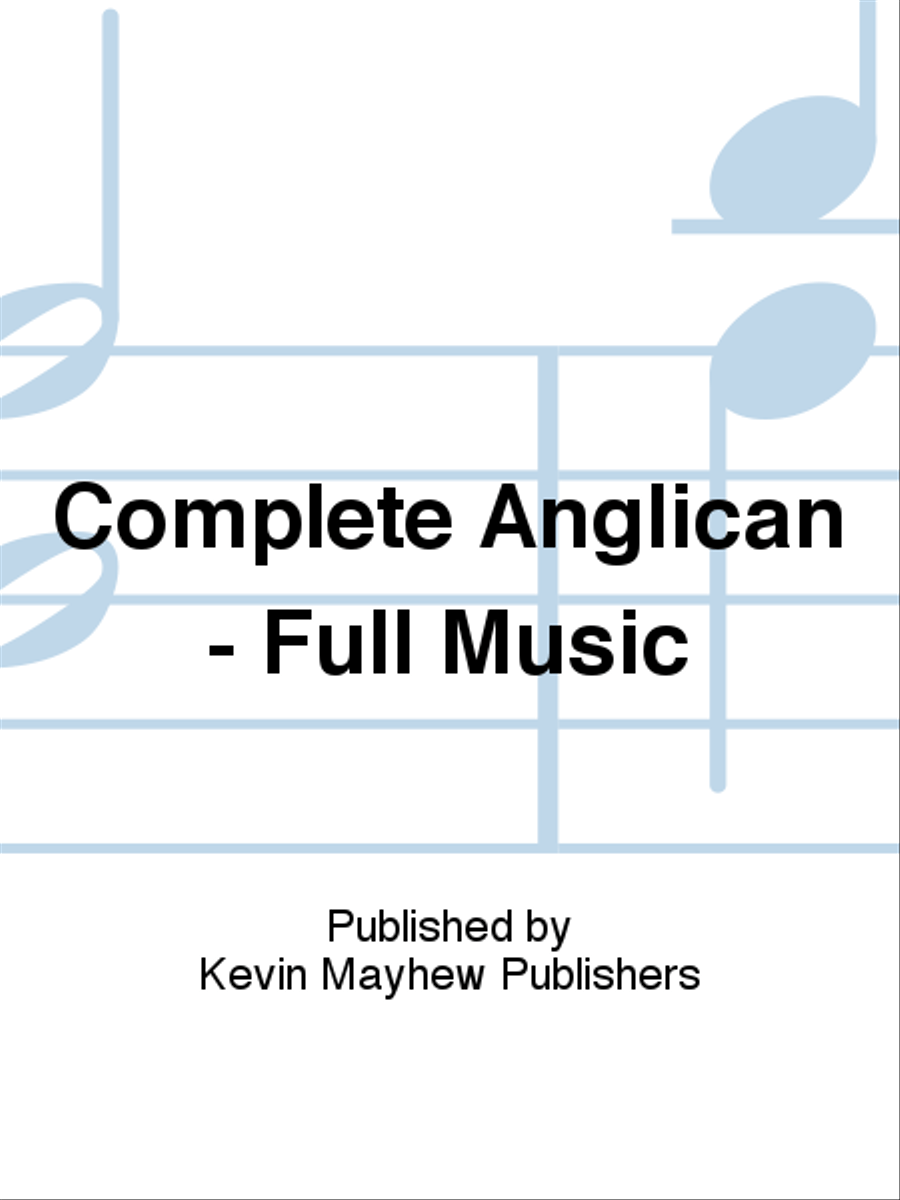 Complete Anglican - Full Music Collection / Songbook scores gallery preview page 1