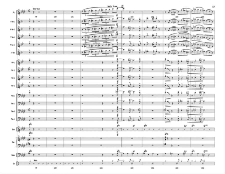 Bad Ol' Blues Jazz Ensemble scores gallery preview page 15