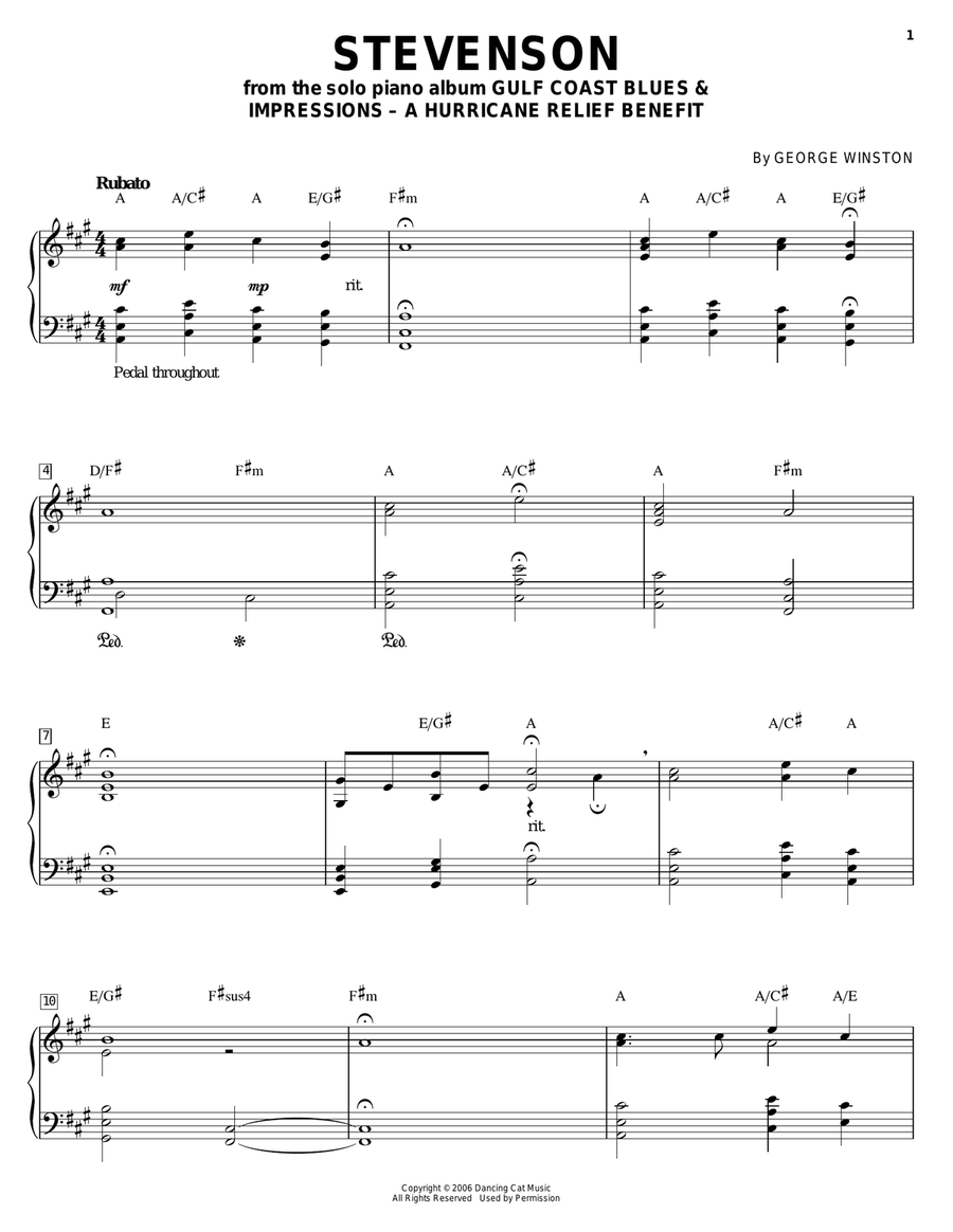 Stevenson Piano Solo scores gallery preview page 1