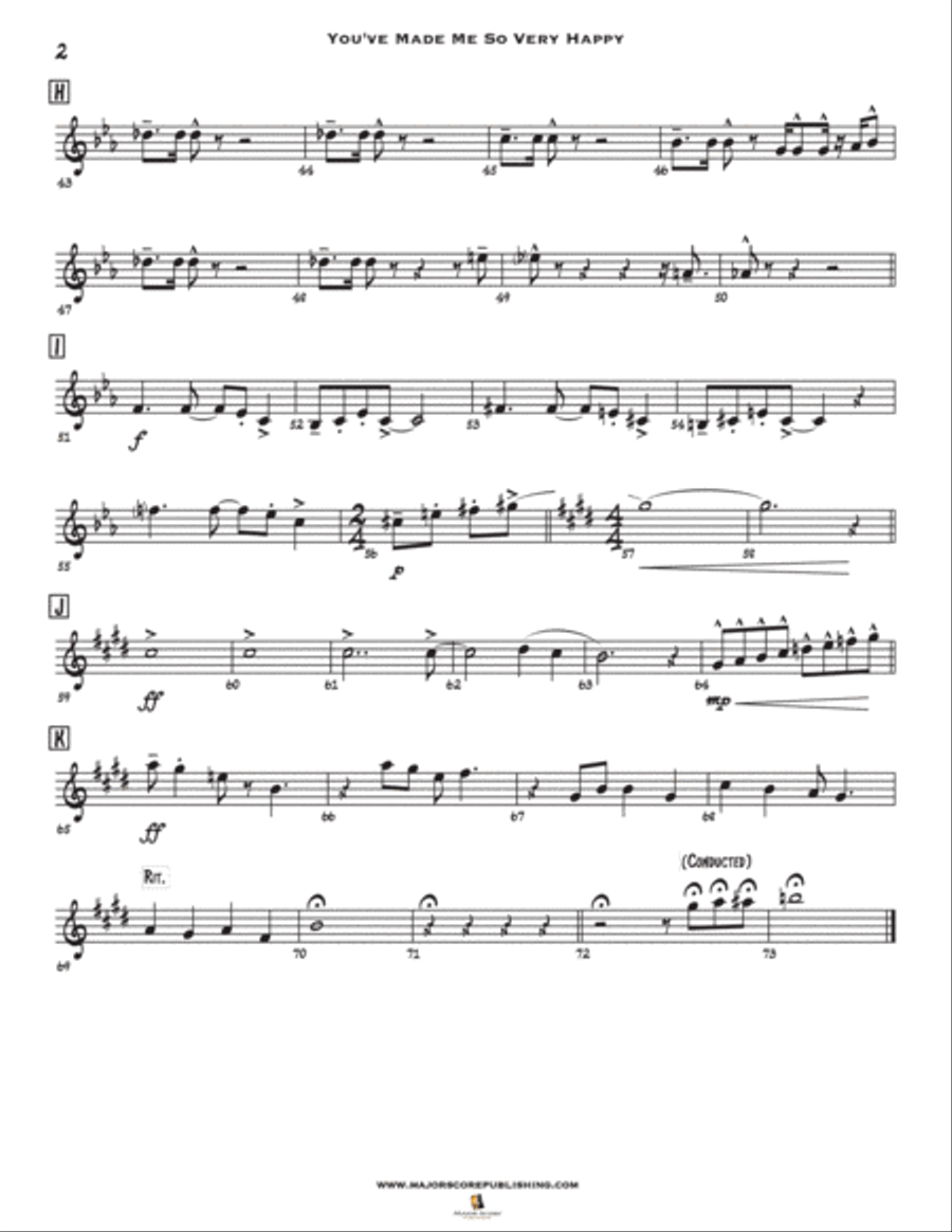 You've Made Me So Very Happy Tenor Saxophone scores gallery preview page 5