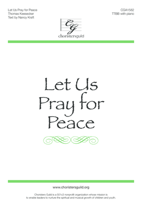 Book cover for Let Us Pray for Peace (TTBB)