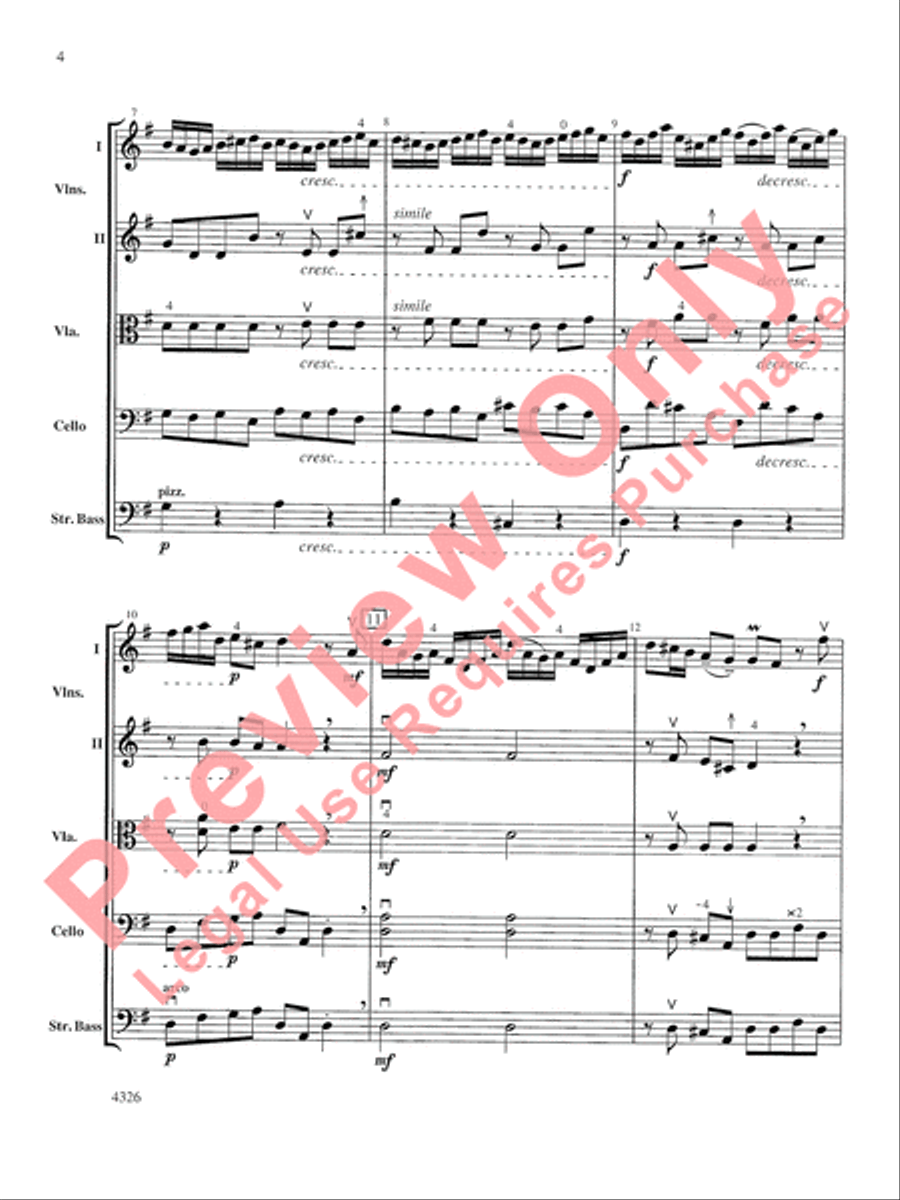 Fiocco Allegro String Orchestra scores gallery preview page 5