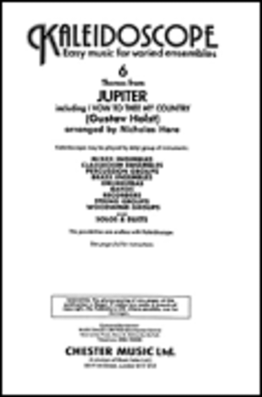 Kaleidoscope: Jupiter Kaleidoscope: Jupiter School and Community scores gallery preview page 1