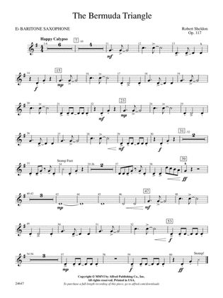 The Bermuda Triangle: E-flat Baritone Saxophone