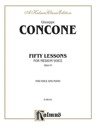 Book cover for Fifty Lessons, Op. 9
