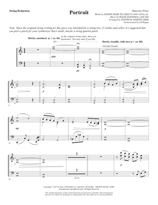 Portrait (Large Ensemble) (arr. Joseph M. Martin) - Keyboard String Reduction