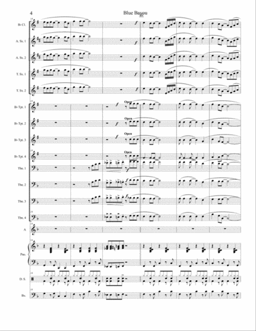 Blue Bayou Jazz Ensemble scores gallery preview page 4