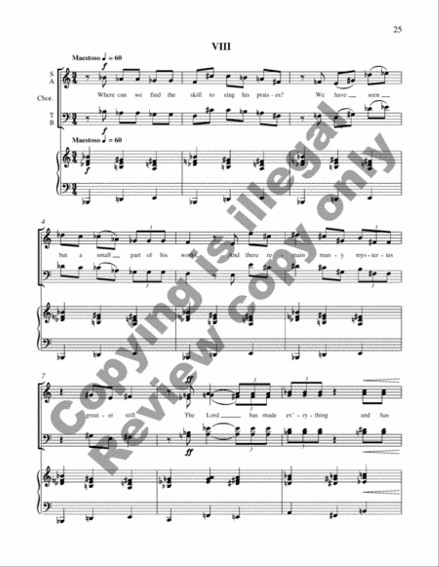 A Spectacle of Glory 4-Part scores gallery preview page 15