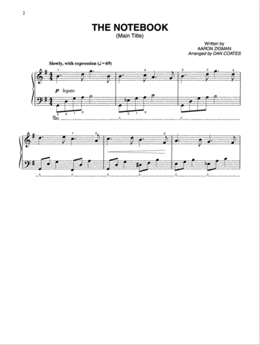 The Notebook (Main Title) Small Ensemble scores gallery preview page 2