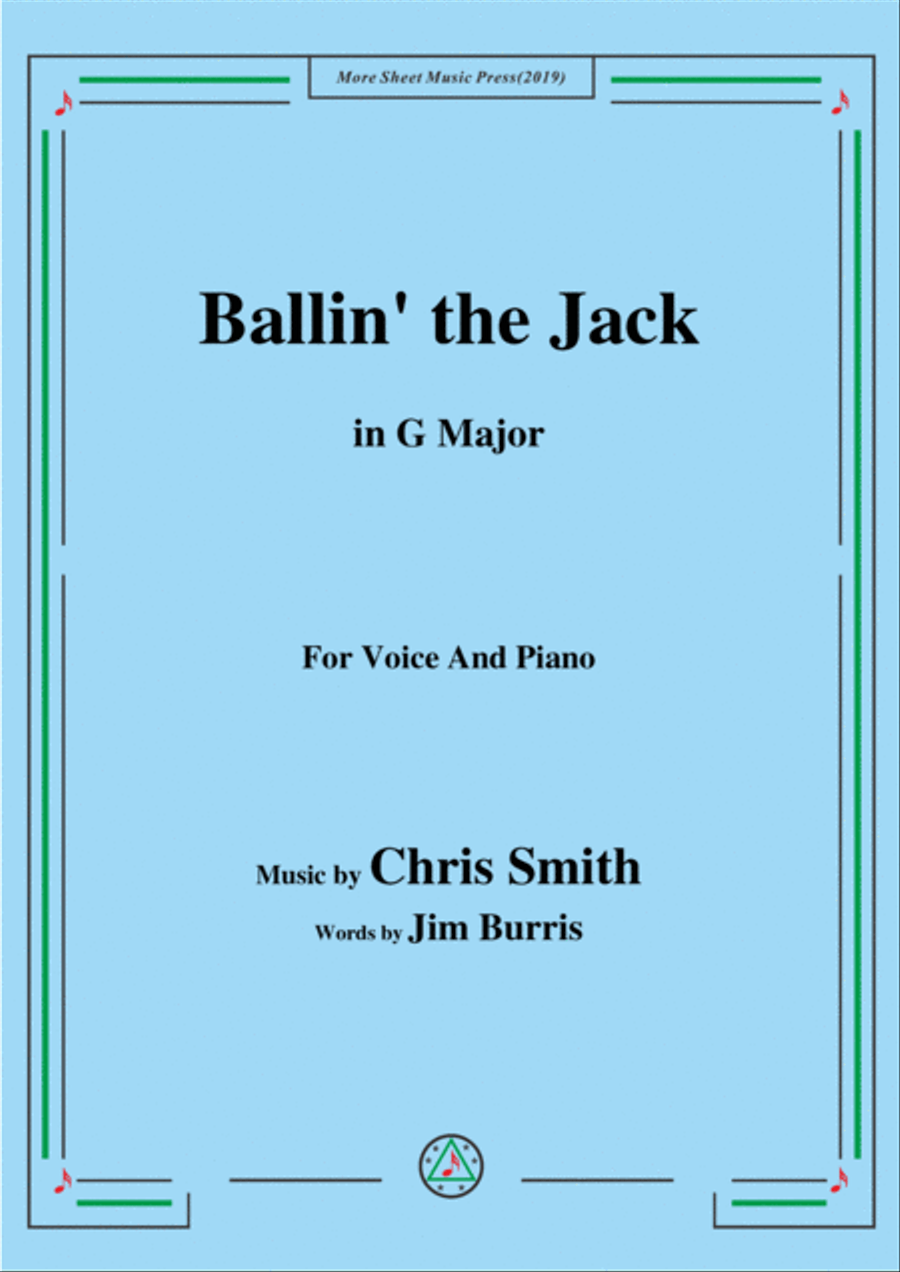 Chris Smith-Ballin' the Jack,in G Major,for Voice and Piano Voice Solo scores gallery preview page 1