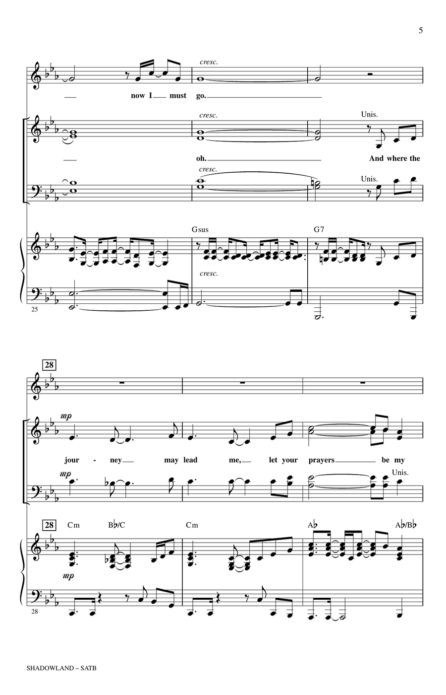 Shadowland (from The Lion King: Broadway Musical) (arr. Mac Huff) 4-Part scores gallery preview page 4