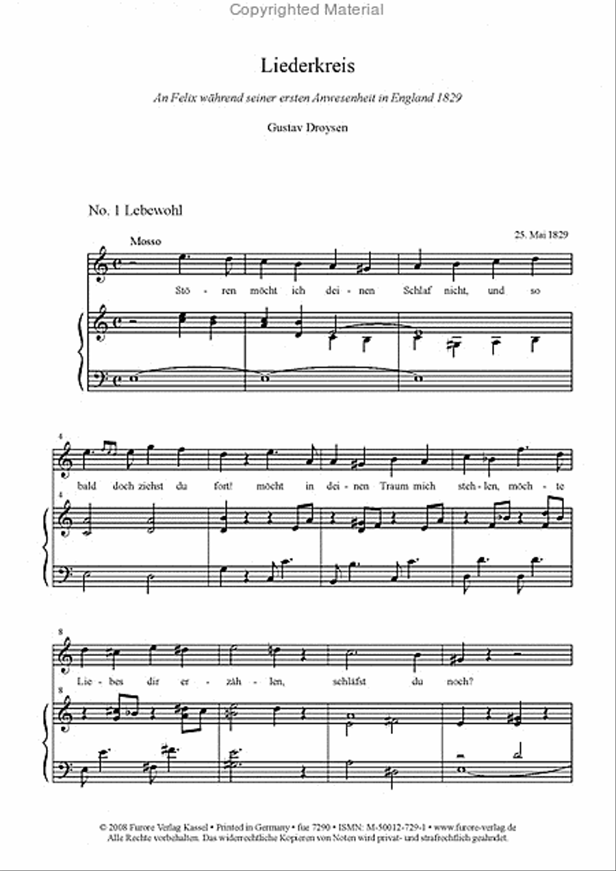 Liederkreis an Felix Voice Solo scores gallery preview page 2