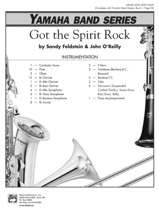 Got the Spirit Rock: Score