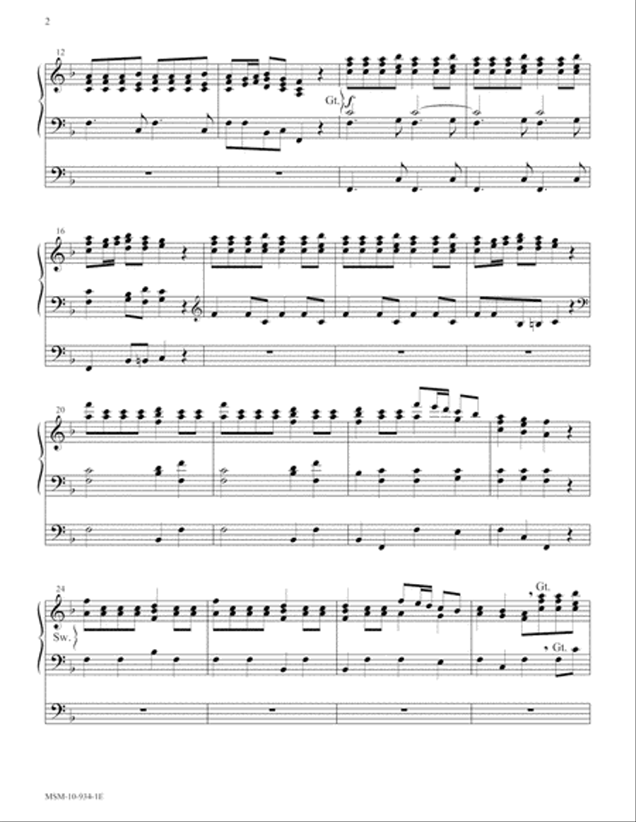 Allegro from L'Autunno (Four Seasons) Organ scores gallery preview page 2